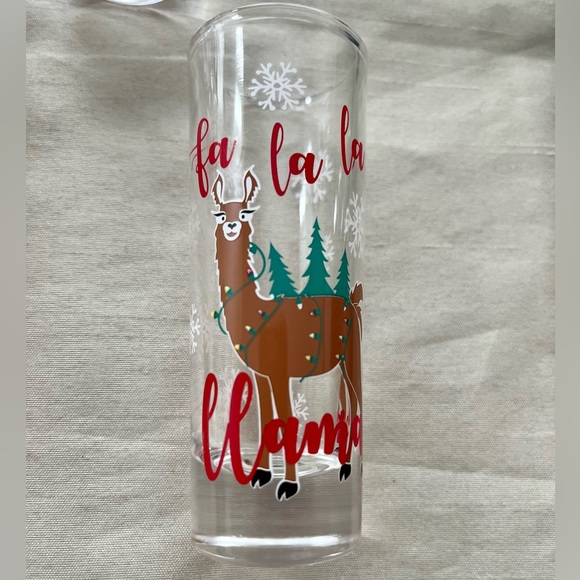 Holiday Reindeer Set of 6 shot glasses - Picture 2 of 5